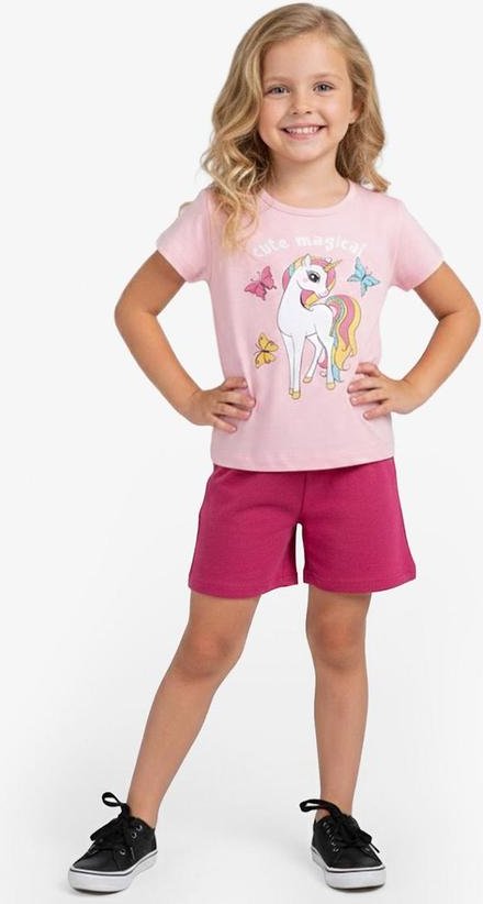 Imagem principal Conjunto Infantil Curto Verão Menina Rosa Select Select