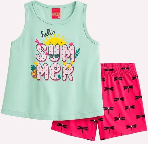 Imagem principal Conjunto Infantil Menina Abacaxi Verde Kyly Kyly