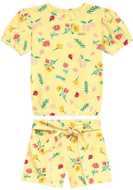 Imagem principal Conjunto Infantil Menina Amarelo Duduka Duduka
