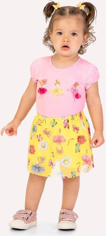 Conjunto Infantil Menina Bailarina Rosa