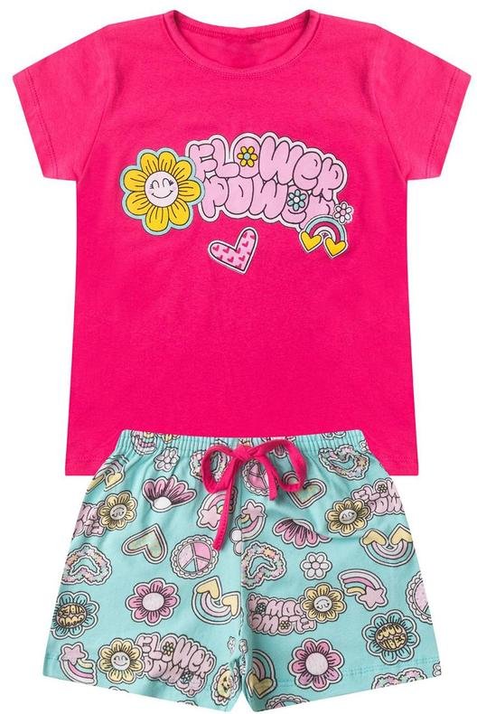 Imagem principal Conjunto Infantil Menina Básico Curto Rosa Select Select