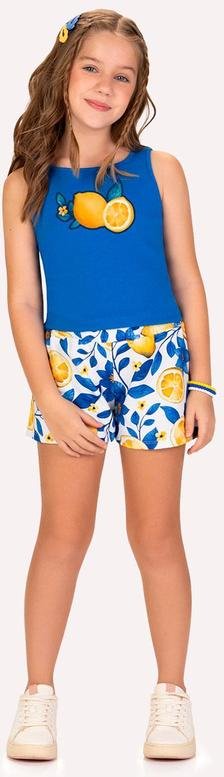 Imagem principal Conjunto Infantil Menina Bordado Azul Kyly Kyly