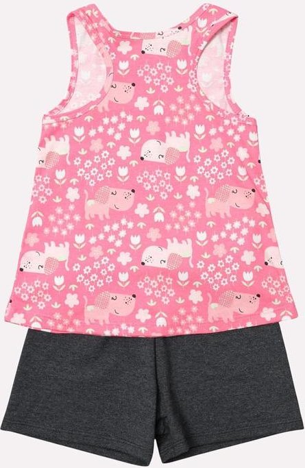 Imagem principal Conjunto Infantil Menina Cachorrinho Rosa Kyly Kyly