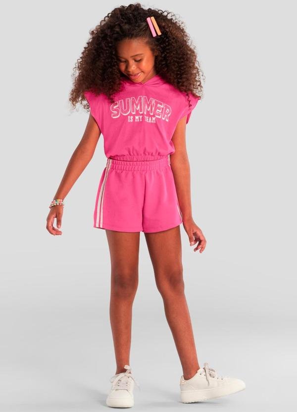 Imagem principal Conjunto Infantil Menina com Capuz Rosa Brandili Brandili