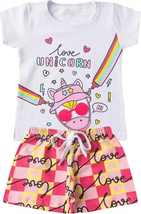Imagem principal Conjunto Infantil Menina Curto Interativo Branco Select Select
