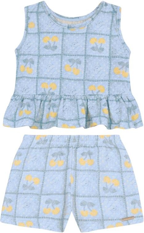 Imagem principal Conjunto Infantil Menina de Cerejinha Azul Brandili Brandili