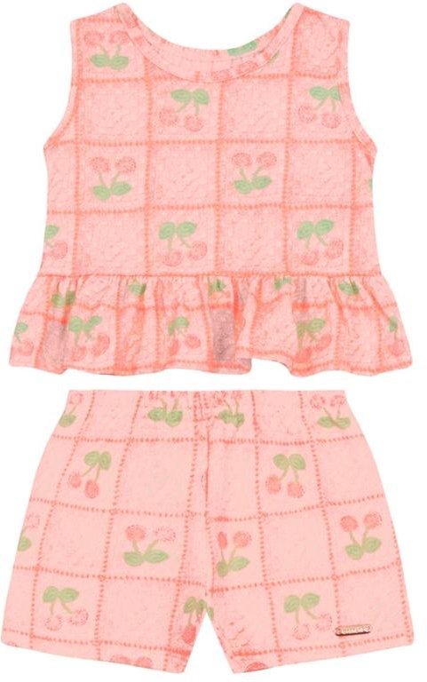 Imagem principal Conjunto Infantil Menina de Cerejinha Rosa Brandili Brandili