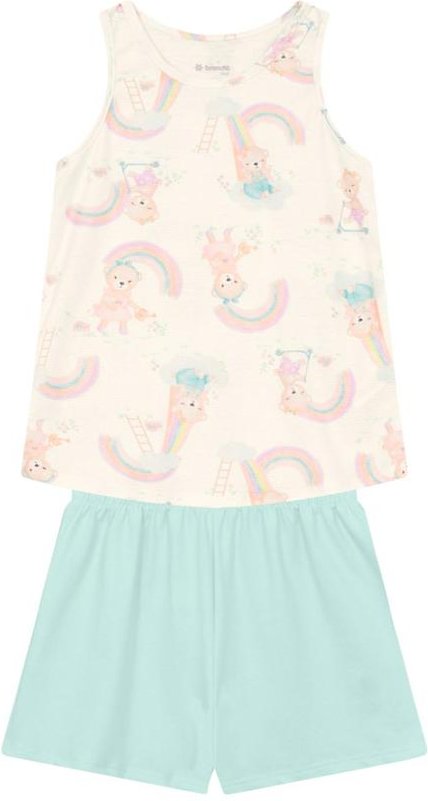 Imagem principal Conjunto Infantil Menina de Ursinho Natural Brandili Brandili