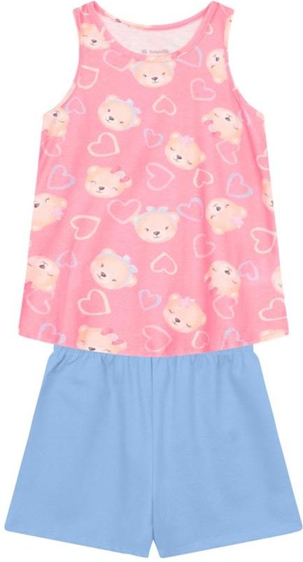 Imagem principal Conjunto Infantil Menina de Ursinho Rosa Brandili Brandili