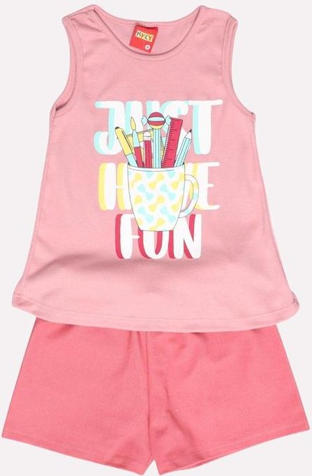 Imagem principal Conjunto Infantil Menina em Ribana Rosa