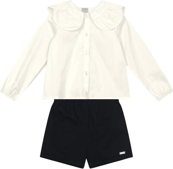 Imagem principal Conjunto Infantil Menina em Tricoline Natural Brandili Mundi Brandili Mundi