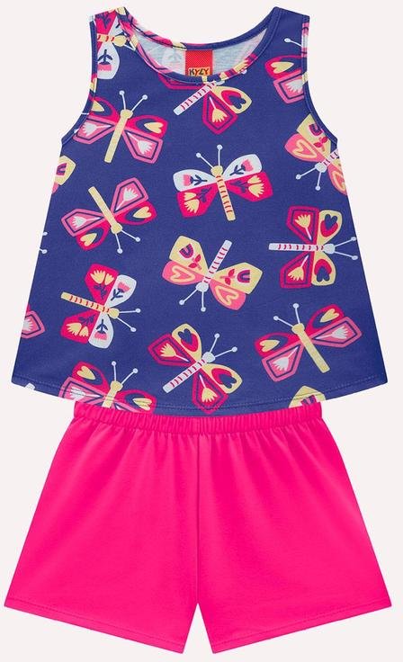 Imagem principal Conjunto Infantil Menina Estampa Azul Kyly Kyly