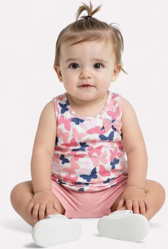 Imagem principal Conjunto Infantil Menina Estampado Branco Kyly Kyly