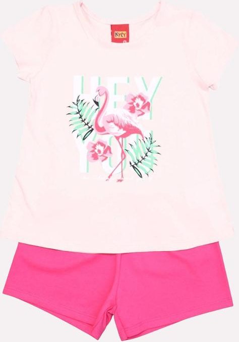 Imagem principal Conjunto Infantil Menina Flamingo Rosa Kyly Kyly