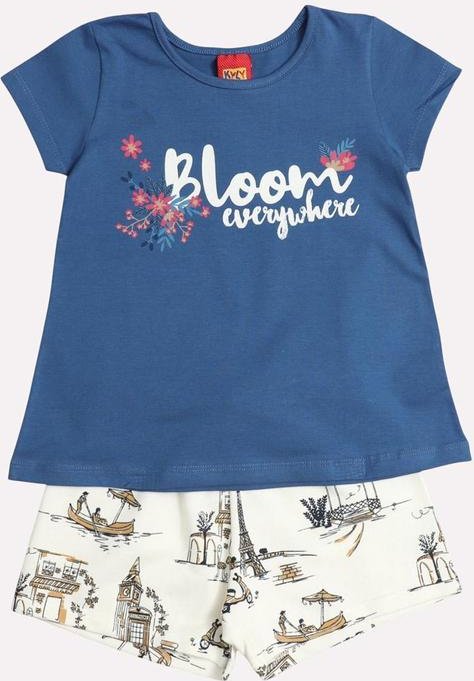 Imagem principal Conjunto Infantil Menina Lettering Azul Kyly Kyly