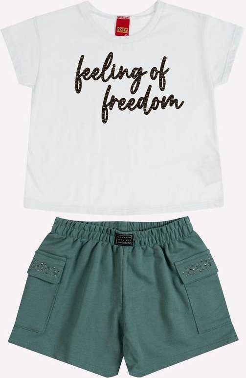 Imagem principal Conjunto Infantil Menina Lettering Branco Kyly Kyly