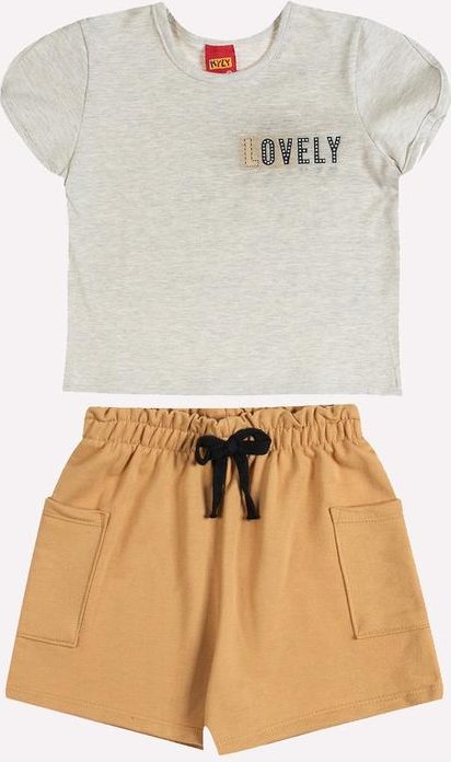 Imagem principal Conjunto Infantil Menina Lettering Cinza Kyly Kyly