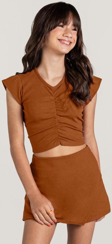 Imagem principal Conjunto Infantil Menina Marrom Young Class Young Class