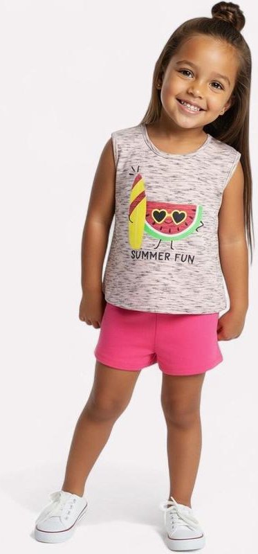 Imagem principal Conjunto Infantil Menina Melancia Rosa Kyly Kyly