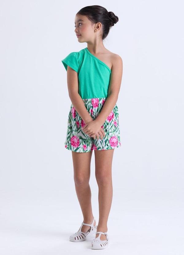 Imagem principal Conjunto Infantil Menina Ombro Único Verde VIDA COSTEIRA VIDA COSTEIRA