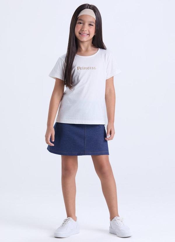 Imagem principal Conjunto Infantil Menina Princess Saia Off White VIDA COSTEIRA VIDA COSTEIRA