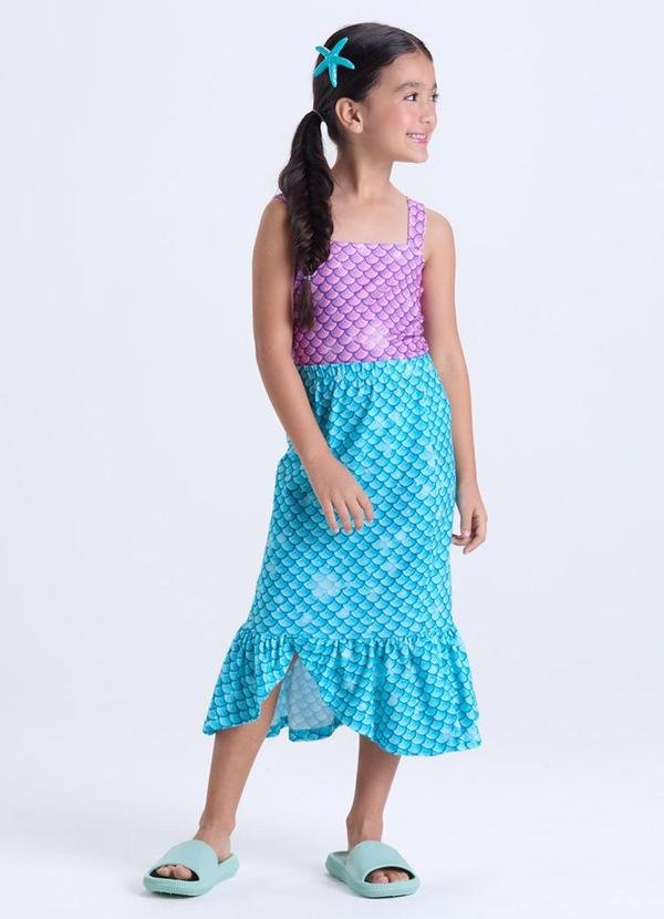 Imagem principal Conjunto Infantil Menina Sereia Roxo VIDA COSTEIRA VIDA COSTEIRA