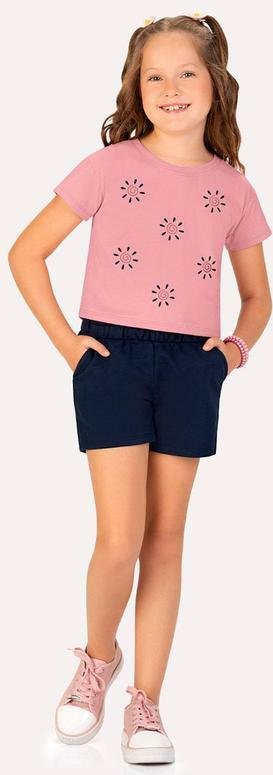 Conjunto Infantil Menina Sol Rosa