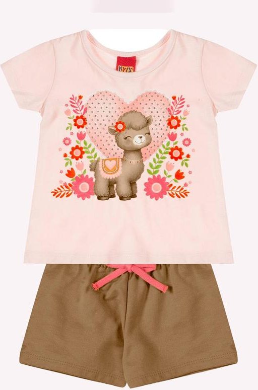 Imagem principal Conjunto Infantil Menina Strass Rosa Kyly Kyly