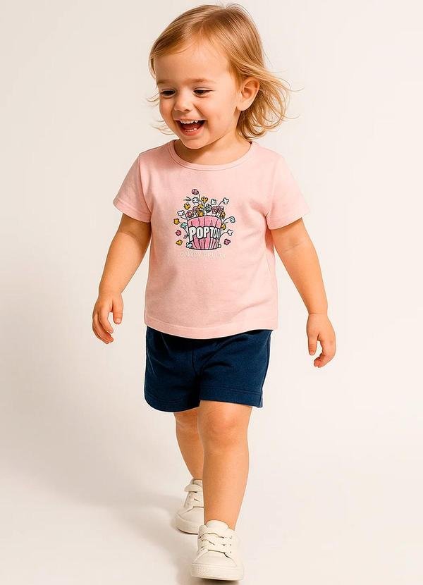 Imagem principal Conjunto Infantil Menina Verão Candy Iaia Rosa Rosa Azul Rosa Azul