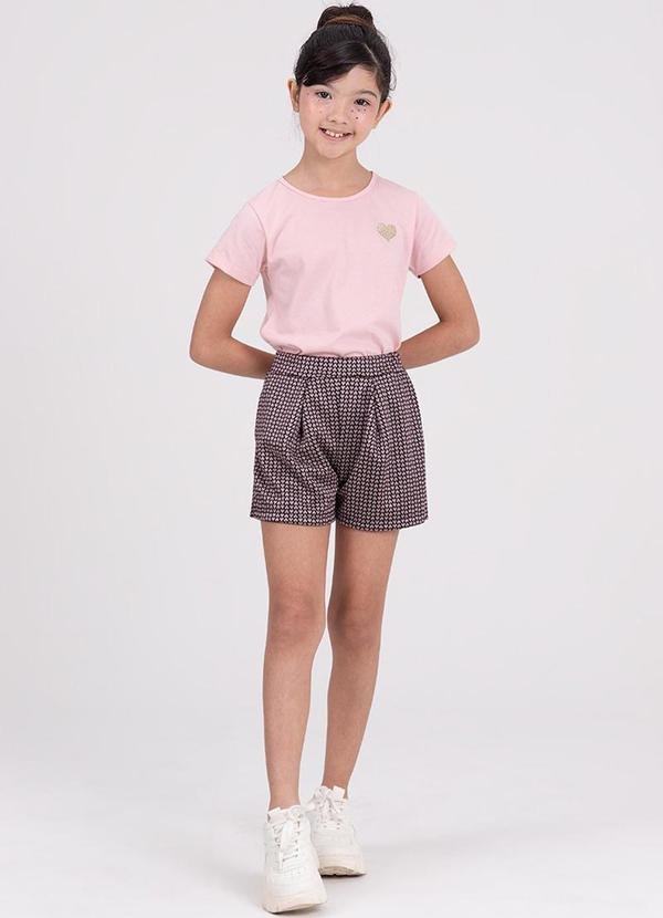 Imagem principal Conjunto Infantil Shiny Heart Rosa VIDA COSTEIRA VIDA COSTEIRA