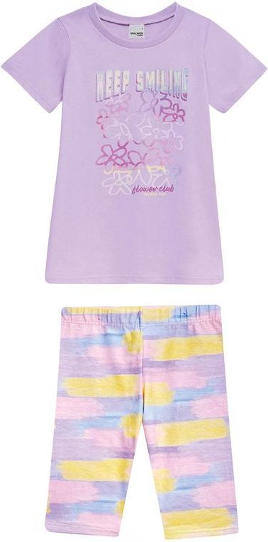 Imagem principal Conjunto Keep Smiling com Glitter Lilás Malwee Kids Malwee Kids