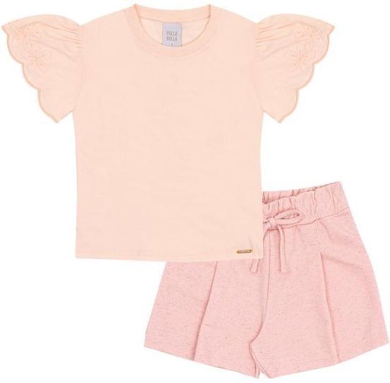 Imagem principal Conjunto Meia Malha Rosa Pulla Bulla Pulla Bulla