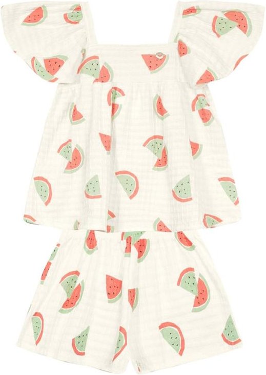 Imagem principal Conjunto Menina em Cotton Quadriculado Natural Brandili Brandili