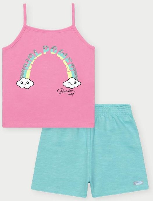 Imagem principal Conjunto Menina Girl Power Rosa Abrange Abrange