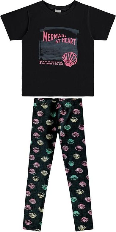 Imagem principal Conjunto Mermaid com Glitter Preto