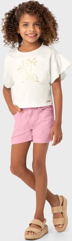 Conjunto Off White Palmeiras Comfort Menina