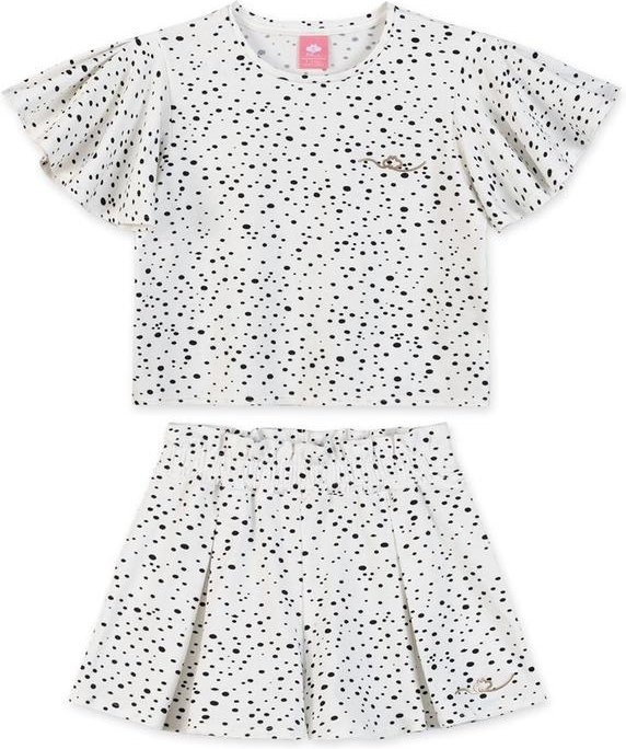 Conjunto Poá Curto Infantil Branco