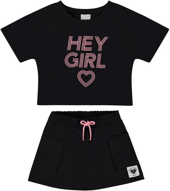 Imagem principal Conjunto Preto Hey Girl Menina Malwee Kids Malwee Kids