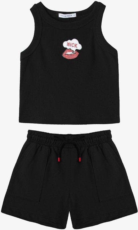 Imagem principal Conjunto Regata com Shorts Infantil Preto Trick Nick Trick Nick