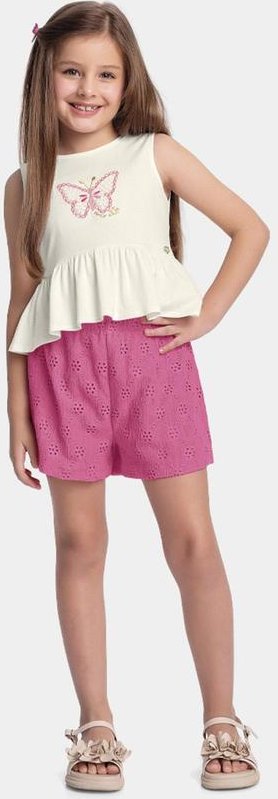Imagem principal Conjunto Regata e Short Bege Fakini Kids Fakini Kids