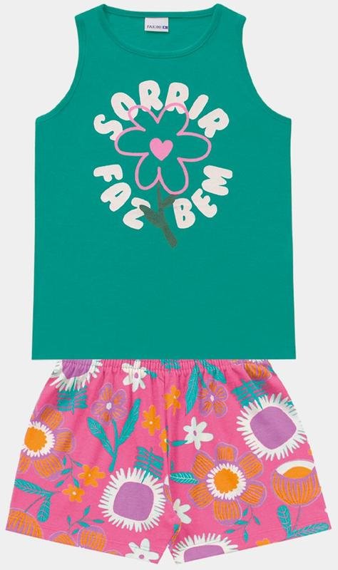 Imagem principal Conjunto Regata e Short Verde Fakini Kids Fakini Kids