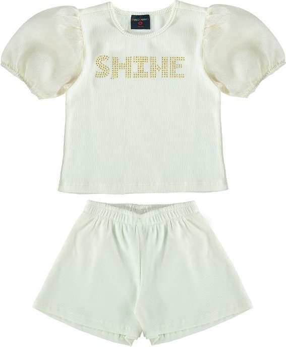 Conjunto Ribana Infantil Menina Branco
