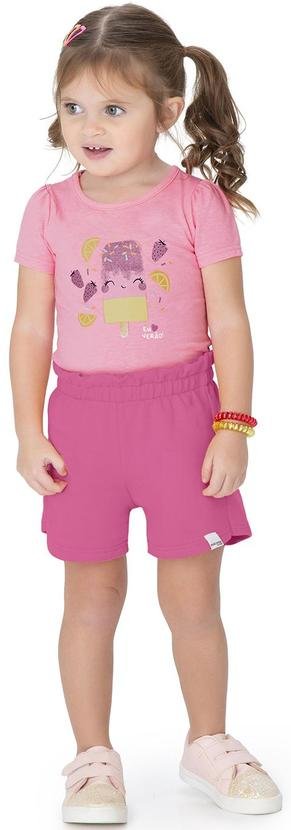 Imagem principal Conjunto Eu Amo Verão Menina Rosa Malwee Kids Malwee Kids