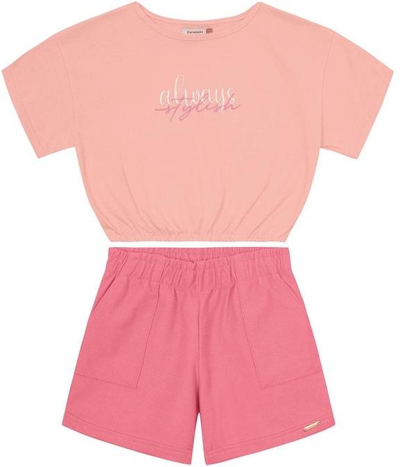 Imagem principal Conjunto Rosê Always Stylish Cropped Menina Carinhoso Carinhoso