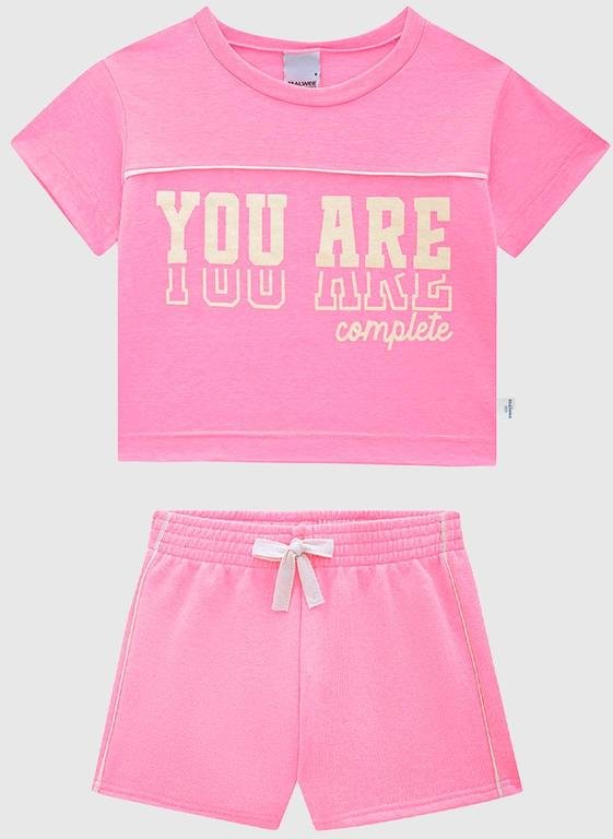 Imagem principal Conjunto You Are Complete Rosa Malwee Kids Malwee Kids