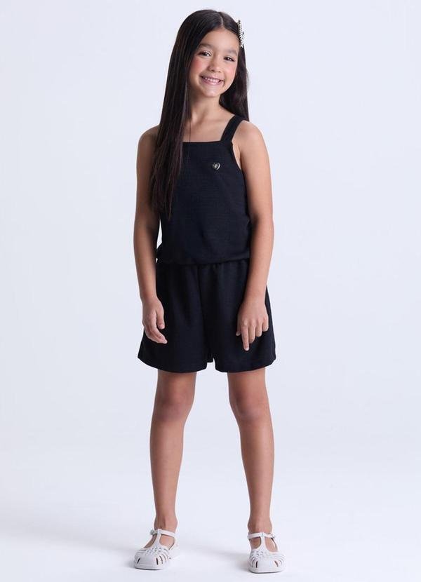 Imagem principal Macaquinho Infantil Feminino Rustique Preto VIDA COSTEIRA VIDA COSTEIRA