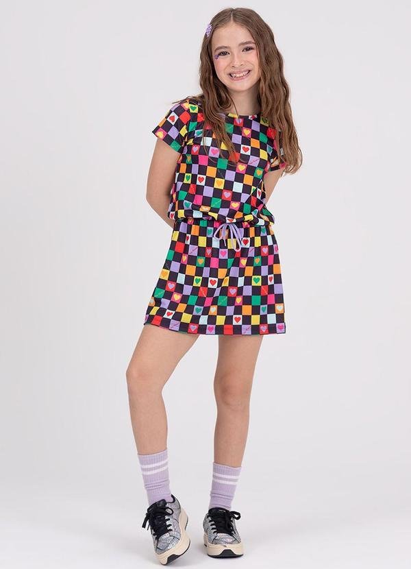 Imagem principal Vestido Infantil Quadriculado Preto VIDA COSTEIRA VIDA COSTEIRA