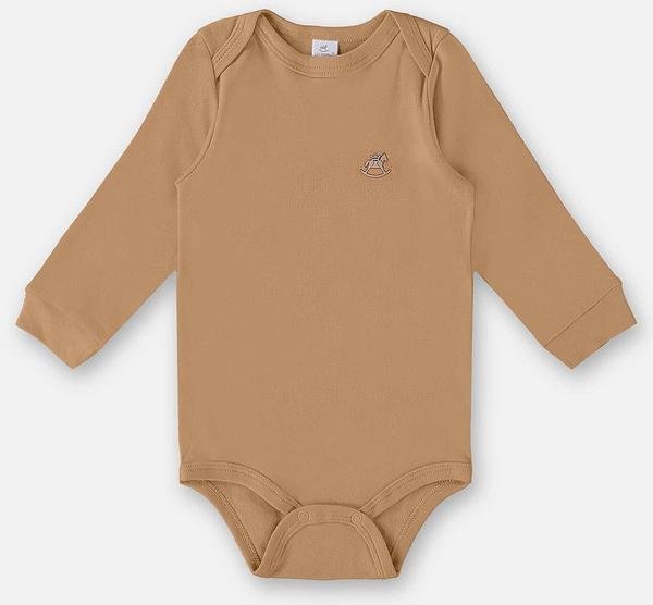 Imagem principal Body Manga Longa Unissex Suedine Marrom Up Baby Up Baby