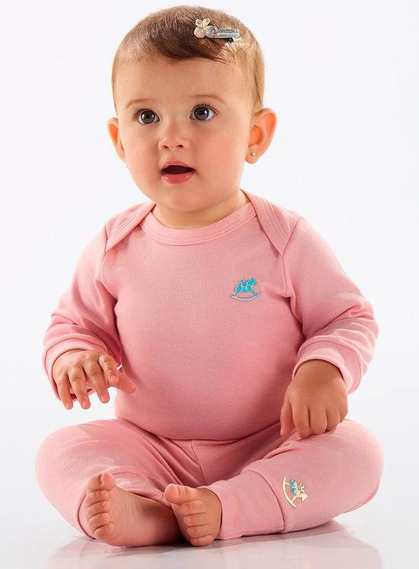 Imagem principal Calça Unissex Bebê Suedine Rosa Up Baby Up Baby