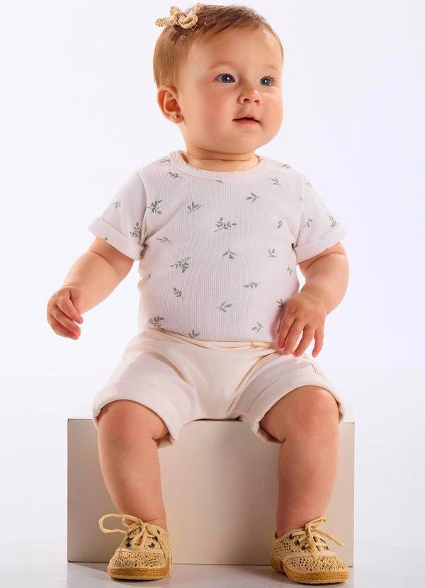 Imagem principal Conjunto Body e Short Unissex Bebê Bege Up Baby Up Baby